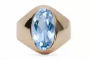 Ring Vintage Aquamarine Original Vintage 14K Rose Gold vrc077r